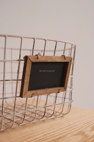 Giỏ sắt 04 có bảng tên