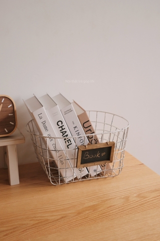 Giỏ sắt 04 có bảng tên