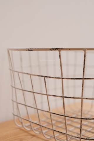 Giỏ sắt 04 có bảng tên