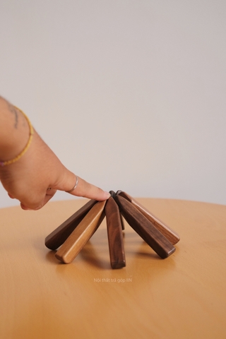 Bộ lót nồi gỗ hình cây