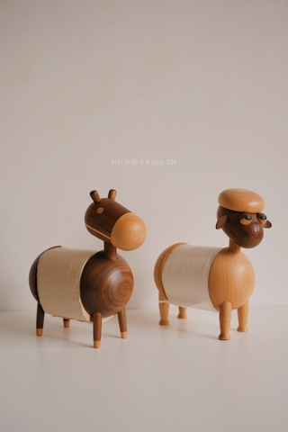 Lừa gỗ để khăn giấy cuộn