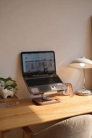 Giá đỡ gỗ 03 máy tính, ipad, sách ...