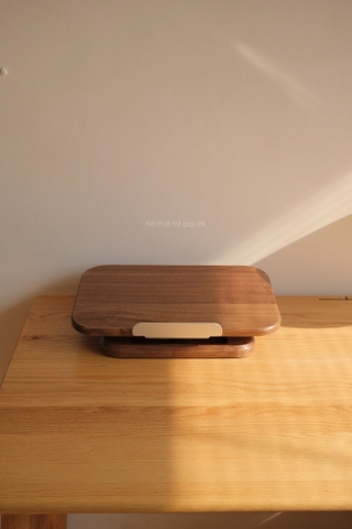 Giá đỡ gỗ 03 máy tính, ipad, sách ...