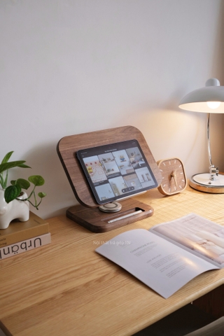 Giá đỡ gỗ 03 máy tính, ipad, sách ...