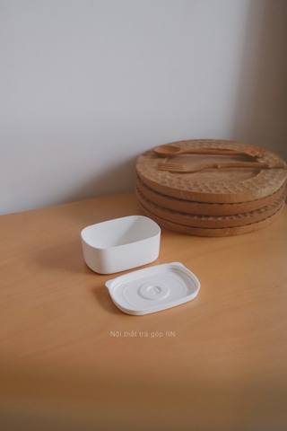 Hộp nhựa đựng thực phẩm - Lớn trắng trong