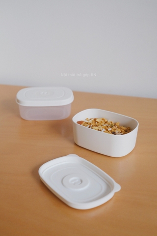 Hộp nhựa đựng thực phẩm - Lớn trắng trong