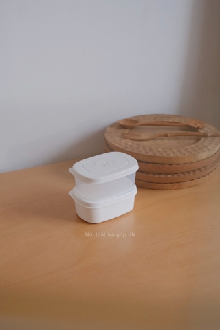 Hộp nhựa đựng thực phẩm - Lớn trắng trong