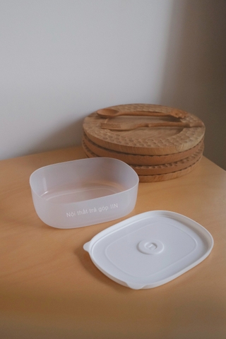 Hộp nhựa đựng thực phẩm - Lớn trắng trong