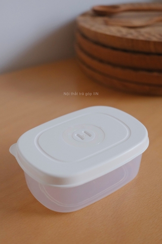 Hộp nhựa đựng thực phẩm - Lớn trắng trong