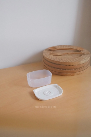 Hộp nhựa đựng thực phẩm - Lớn trắng trong