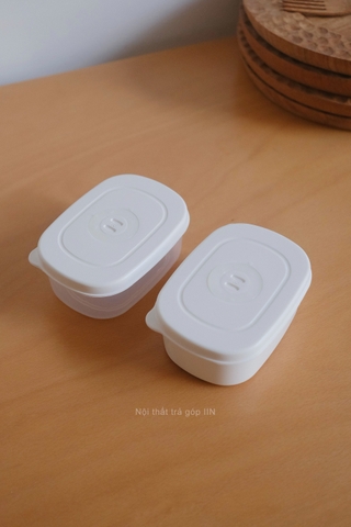 Hộp nhựa đựng thực phẩm - Lớn trắng trong