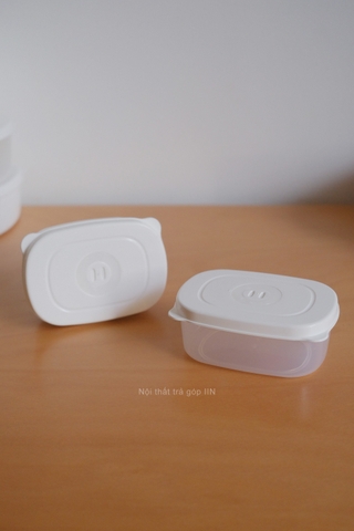 Hộp nhựa đựng thực phẩm - Lớn trắng trong