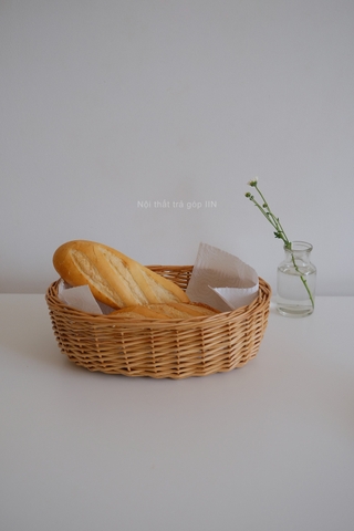 Khay mây bánh mì 02 - lớn 20x30x9cm