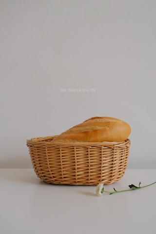 Khay mây bánh mì 02 - lớn 20x30x9cm