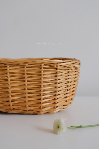 Khay mây bánh mì 02 - lớn 20x30x9cm