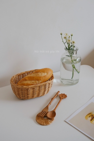 Khay mây bánh mì 02 - lớn 20x30x9cm