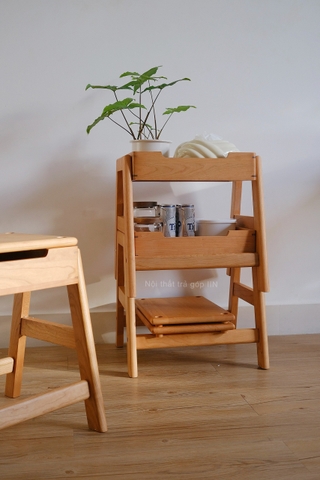 Ghế đẩu gỗ có thể chồng lên nhau