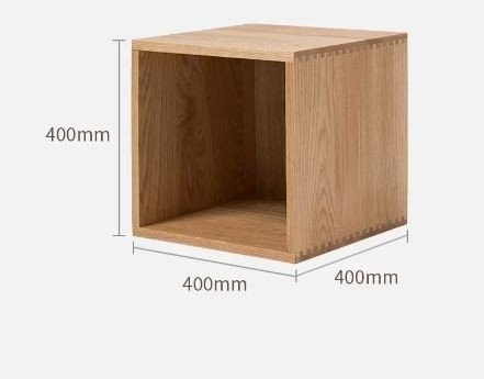 kệ gỗ tối giản có thể xếp chồng - có hậu 40x40x40cm (5 mặt) - gỗ sồi