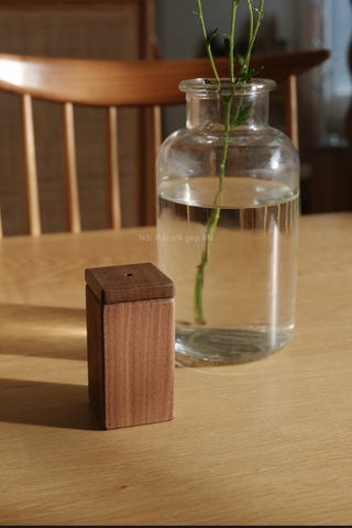 Hủ đựng tăm gỗ óc chó