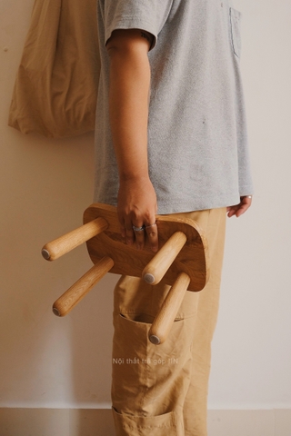 Ghế đòn 04 - màu óc chó