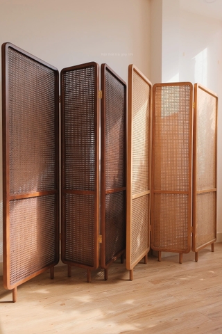 Mành 03 khung gỗ tần bì - mây tự nhiên