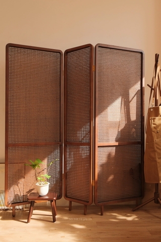 Mành 03 khung gỗ tần bì - mây tự nhiên