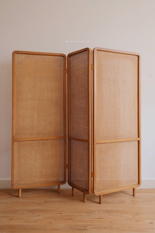 Mành 03 khung gỗ tần bì - mây tự nhiên