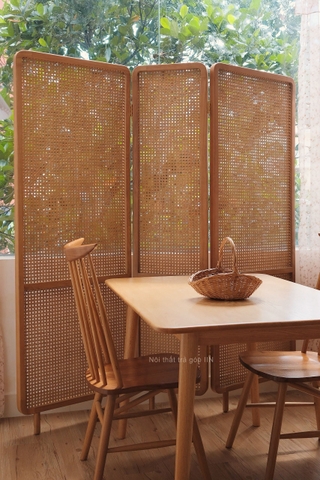 Mành 03 khung gỗ tần bì - mây tự nhiên