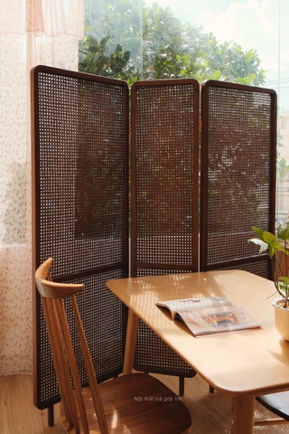 Mành 03 khung gỗ tần bì - mây tự nhiên