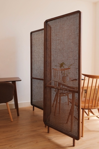 Mành 03 khung gỗ tần bì - mây tự nhiên