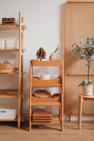 Ghế đẩu gỗ có thể chồng lên nhau