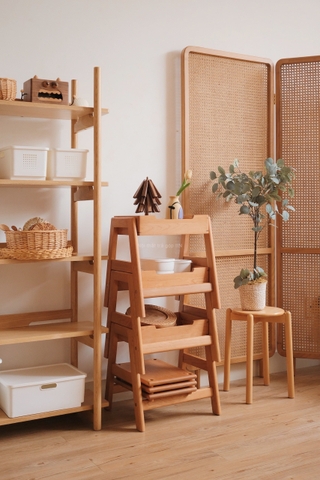 Ghế đẩu gỗ có thể chồng lên nhau