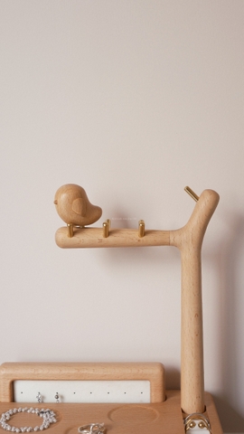 Hộp trang sức 09 gỗ sồi có thanh treo