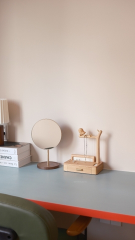 Hộp trang sức 09 gỗ sồi có thanh treo