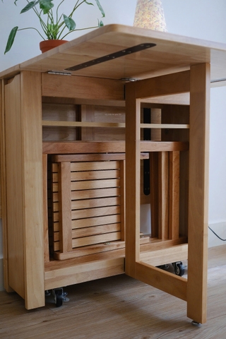 Bộ bàn ăn gấp gọn