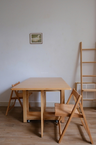 Bộ bàn ăn gấp gọn