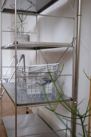 Kệ đứng khung inox- full inox