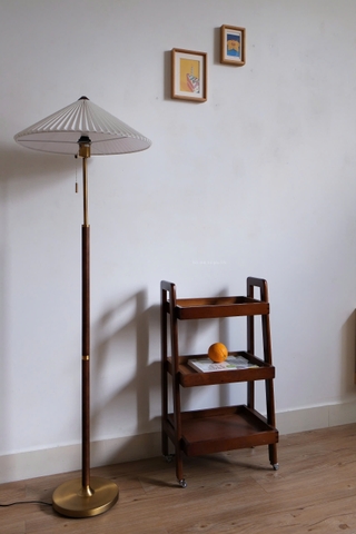 Kệ gỗ 3 tầng có bánh xe