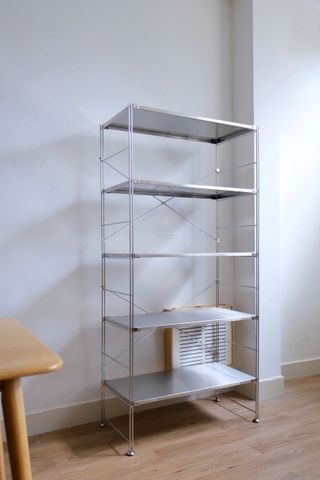 Kệ đứng khung inox- full inox