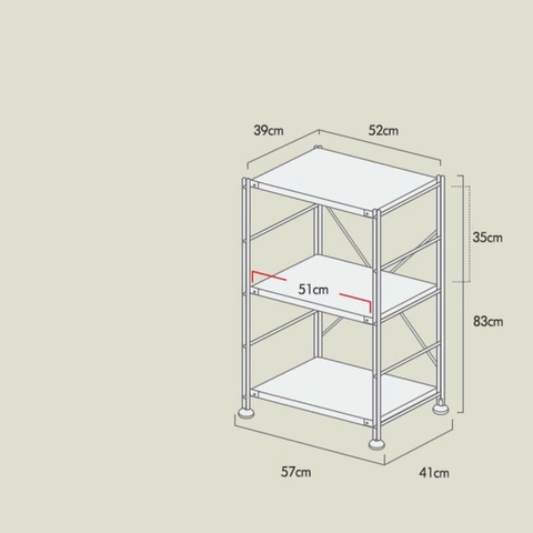 Kệ đứng full trắng