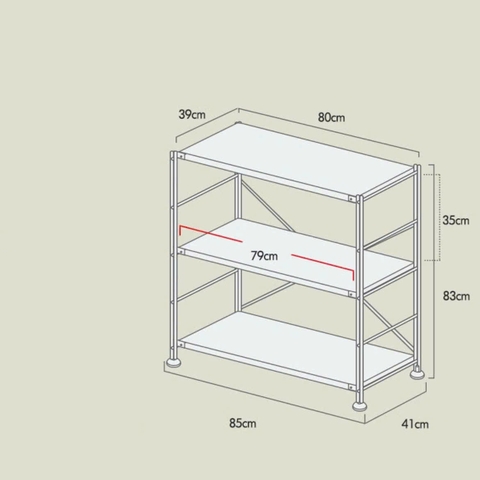 Kệ đứng full trắng