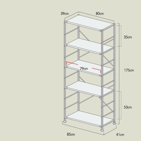 Kệ đứng full trắng
