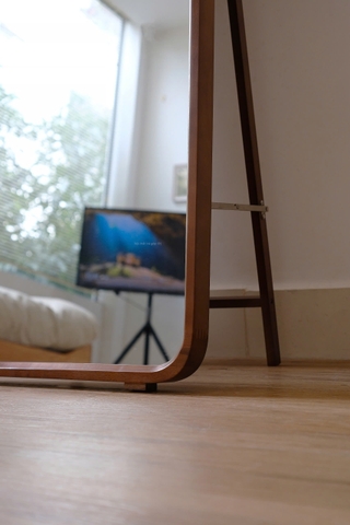 Gương toàn thân 01 gỗ sồi màu walnut (nâu đậm)