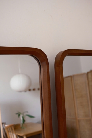 Gương toàn thân 01 gỗ sồi màu walnut (nâu đậm)