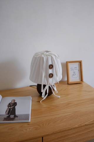 Đèn nấm thân gỗ tán vải