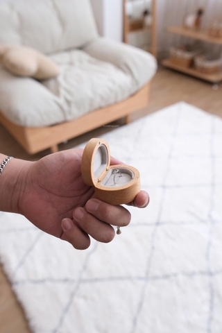 Hộp trang sức 10 mèo gỗ kèm hộp nhẫn