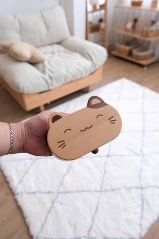 Hộp trang sức 10 mèo gỗ kèm hộp nhẫn