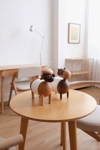 Hộp khăn giấy 03 - Cừu gỗ 19x11x24cm