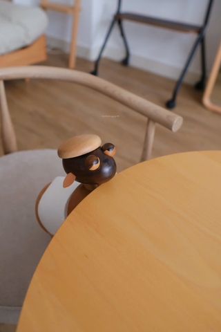 Hộp khăn giấy 03 - Cừu gỗ 19x11x24cm