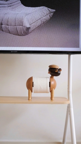 Hộp khăn giấy 03 - Cừu gỗ 19x11x24cm